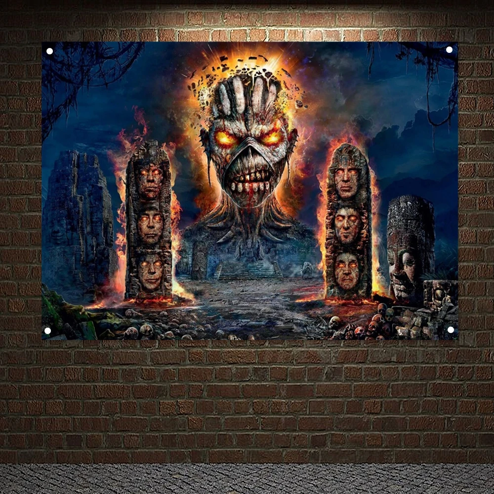 

Страшное кровавое искусство, пирамида, флаг, рок-группа, металлическая музыка, картина, Череп, тату, плакат, настенные наклейки, гобелен, Наст...