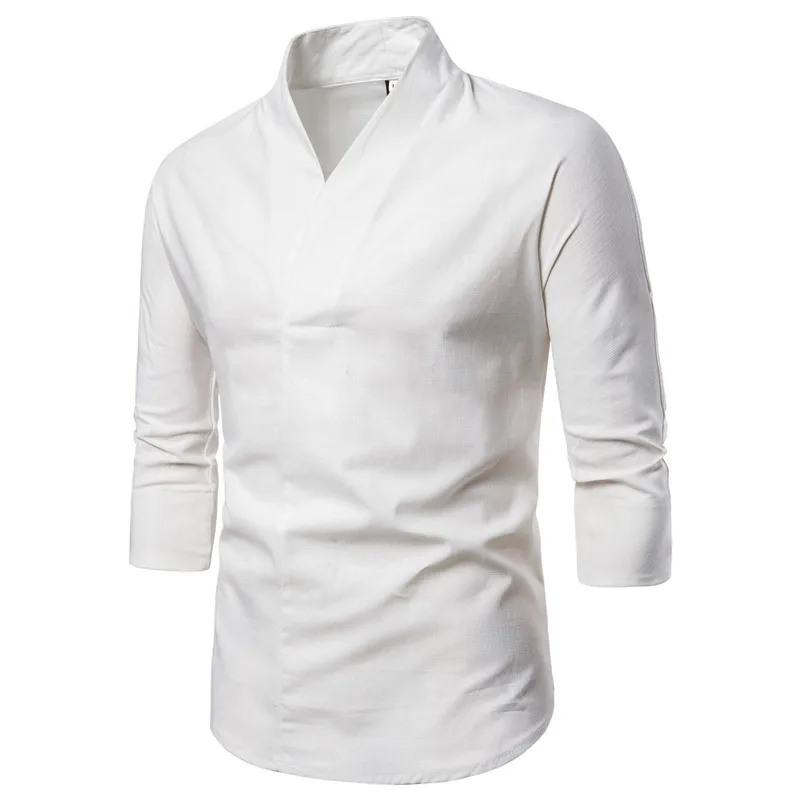 

Summer Shirts for Men Clothing Short Sleeves Solid Colour Tops White Shirt for Men Shirts Fashion Business Casual Shirts Zm684