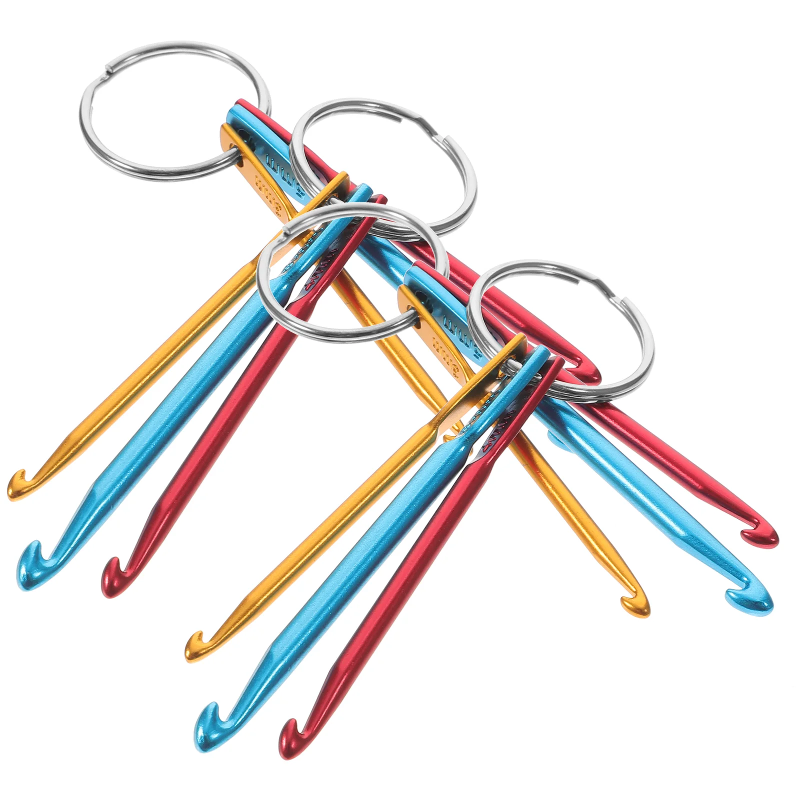 4 шт. крючок для ключей алюминиевый инструмент портативный плетения пряжи