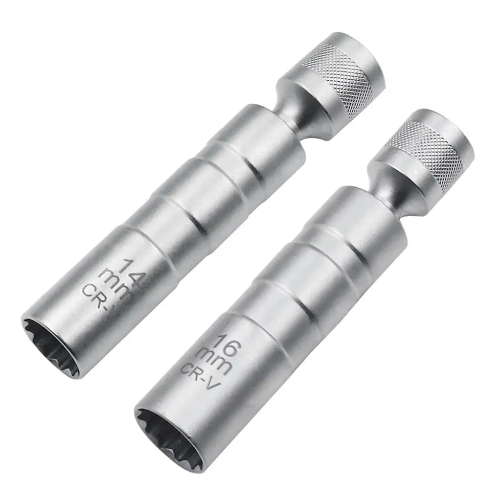 

14mm Swivel Spark Plug Socket Removal Tool Universal Square Drive Set