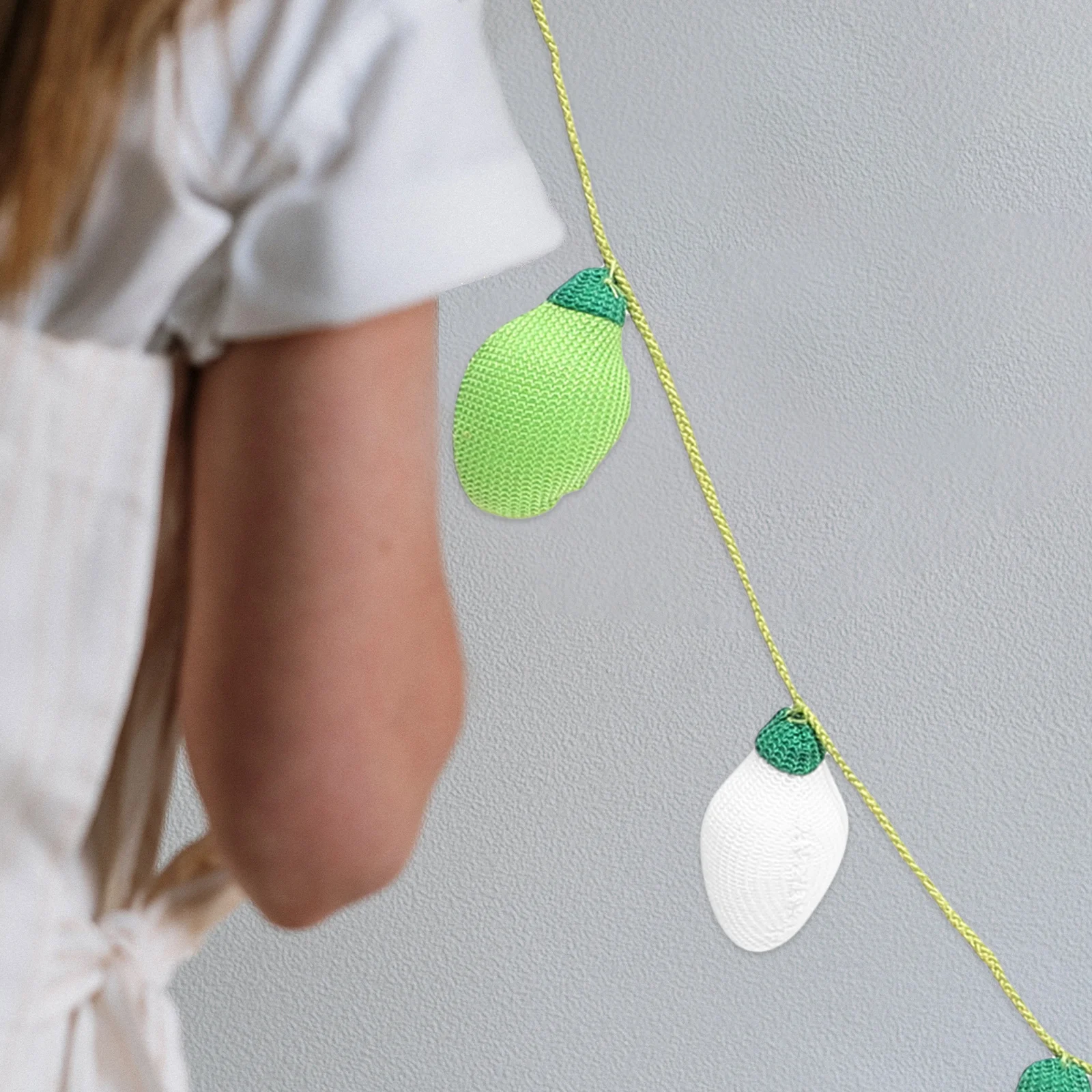 Красочная рождественская гирлянда Радужный фетровый баннер Украшение фонаря