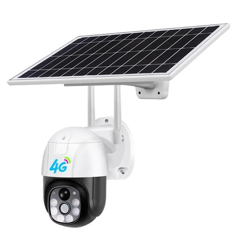 

OEM 4G Sim-карта наружная безопасность водонепроницаемая 8 Вт солнечная панель 2,5 дюймов PTZ 1080P купольная камера видеонаблюдения V380
