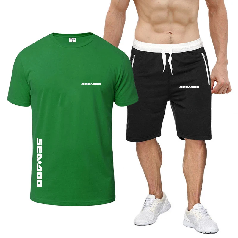 

Sea Doo Seadoo Moto 2023 Summer Men High quality Comfort New Eight Color Short Sleeved Suit Casual fashion T-shirt