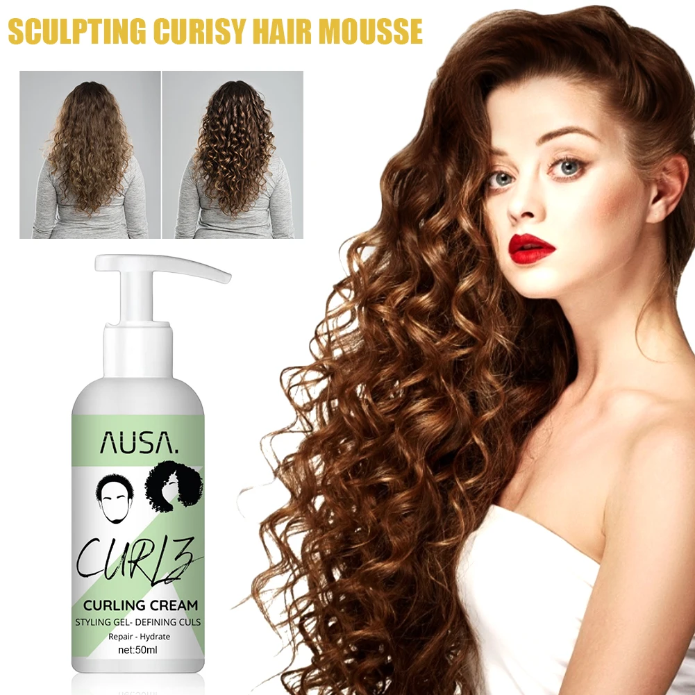 

50ml Hair Elastin Perfect Curly Hair Quick-acting Prevent Frizz Restore Elasticity Control Hairstyle Hair Care Styling Cream
