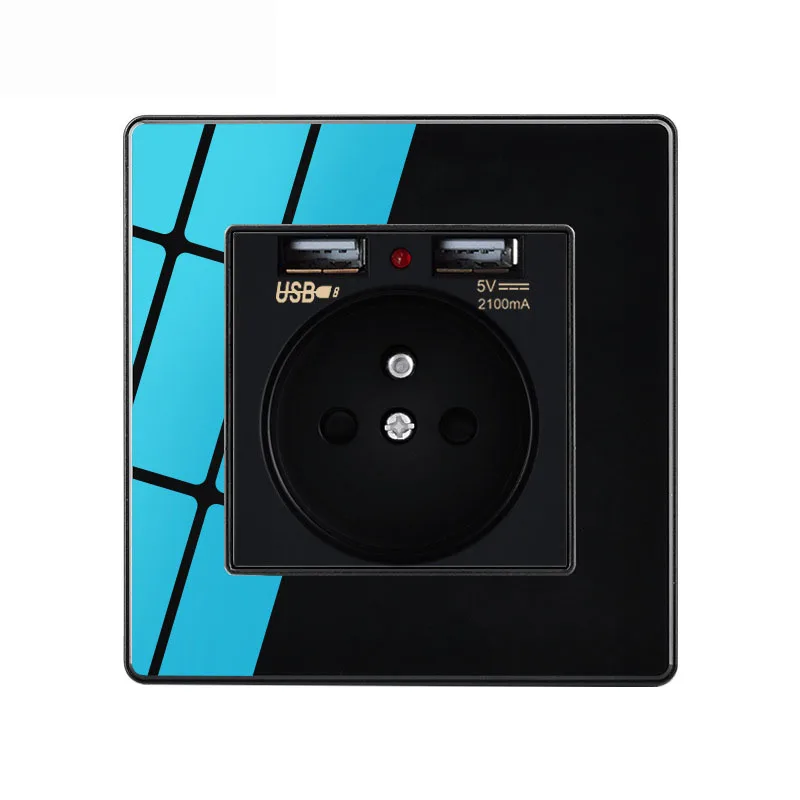 Французская розетка 16 А французская стандартная настенная с 2 1 а двойным USB