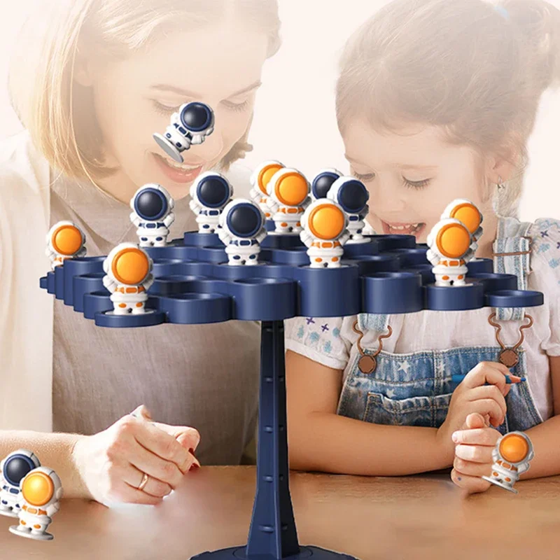 Детская настольная игра балансирующее дерево астронавты лягушка балансирующая