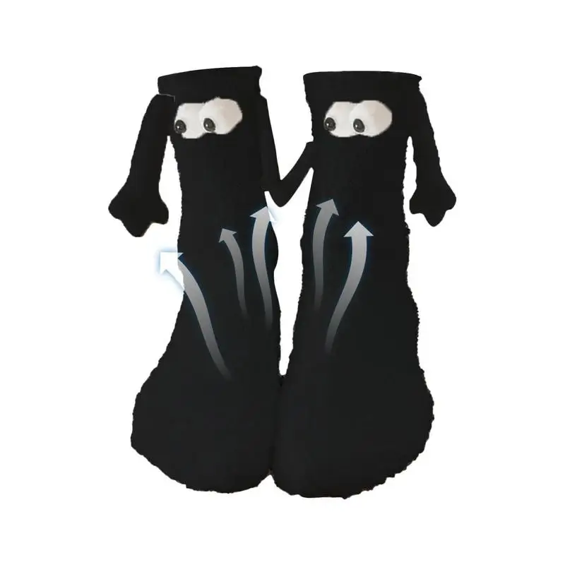 

Магнитные носки с руками для женщин и мужчин, модные смешные носки средней длины для подарка