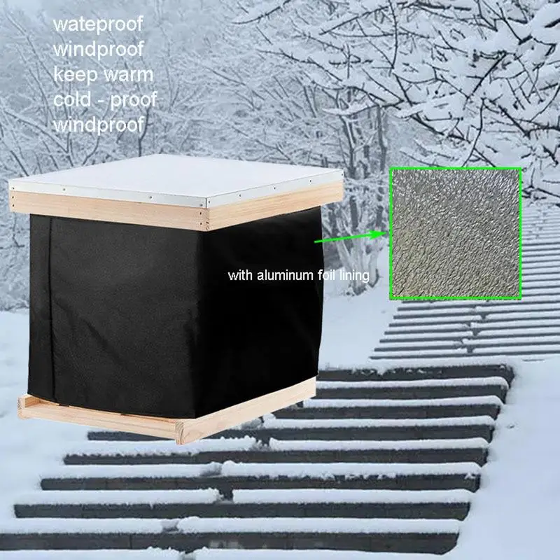 

Beehive Insulation Cover Weatherproof Protection Bee Cozy Winter Hive Wraps 600D Oxford Accessories Beehive Cloth Supplies