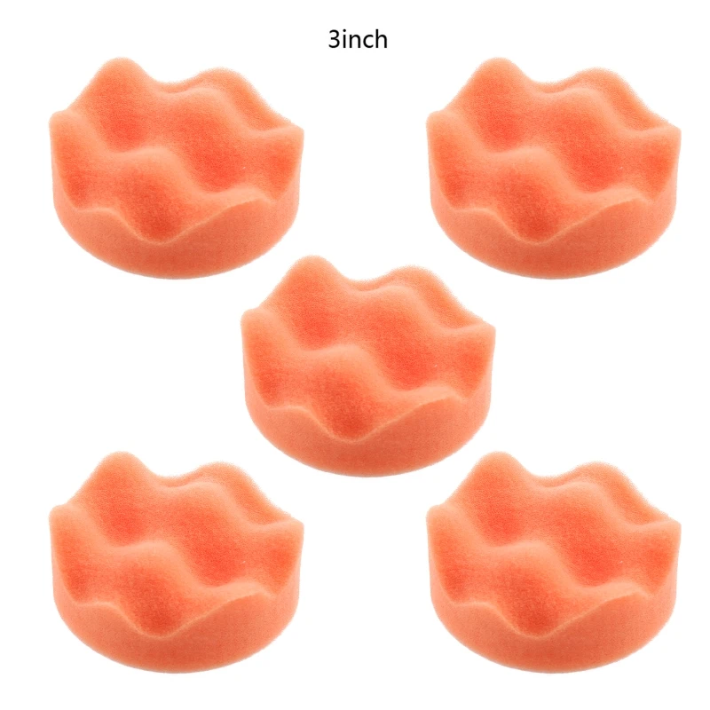 

5pcs 2"/3"/4"/5"/6"/7" Sponge Foam Polishing Pads Buffing Pads for Car Beauty