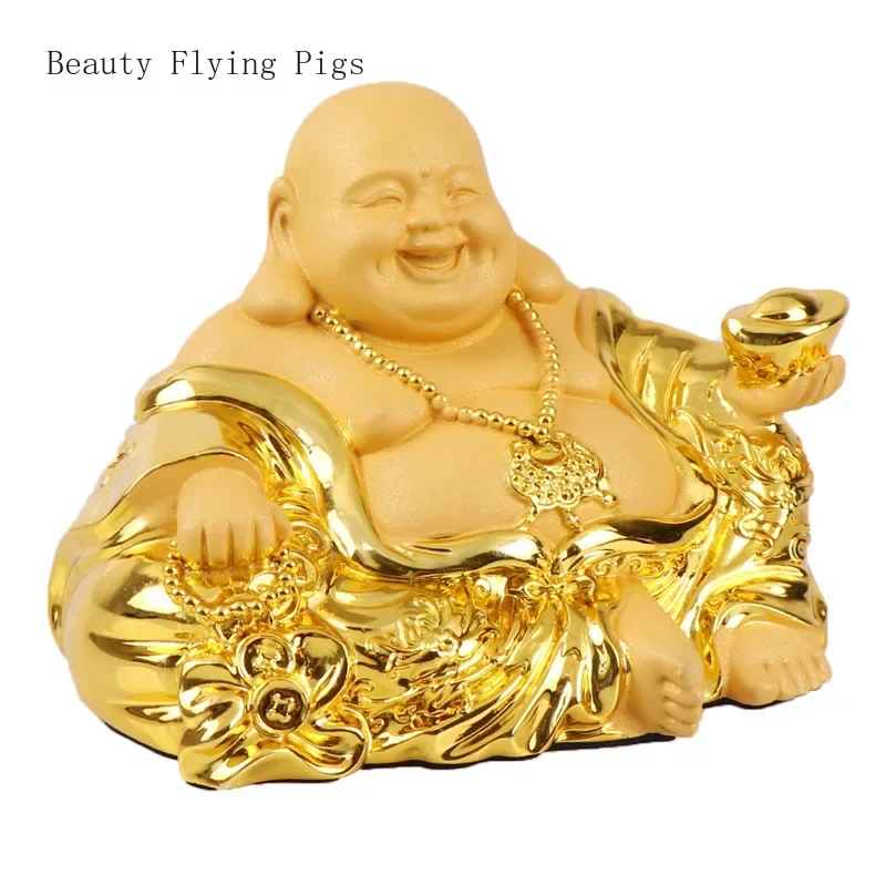 Украшение Будды Maitreya из смолы 1 шт. китайский фэн-шуй в стиле ретро украшение