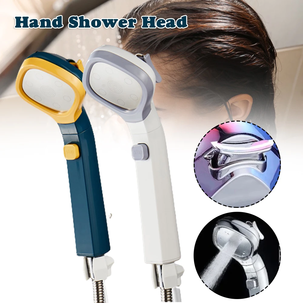 

New Pressure Shower High Pressure Rain Nozzle 3+1 Modes One-Key Stop Water Saving Handheld Showerheads for Bathroom