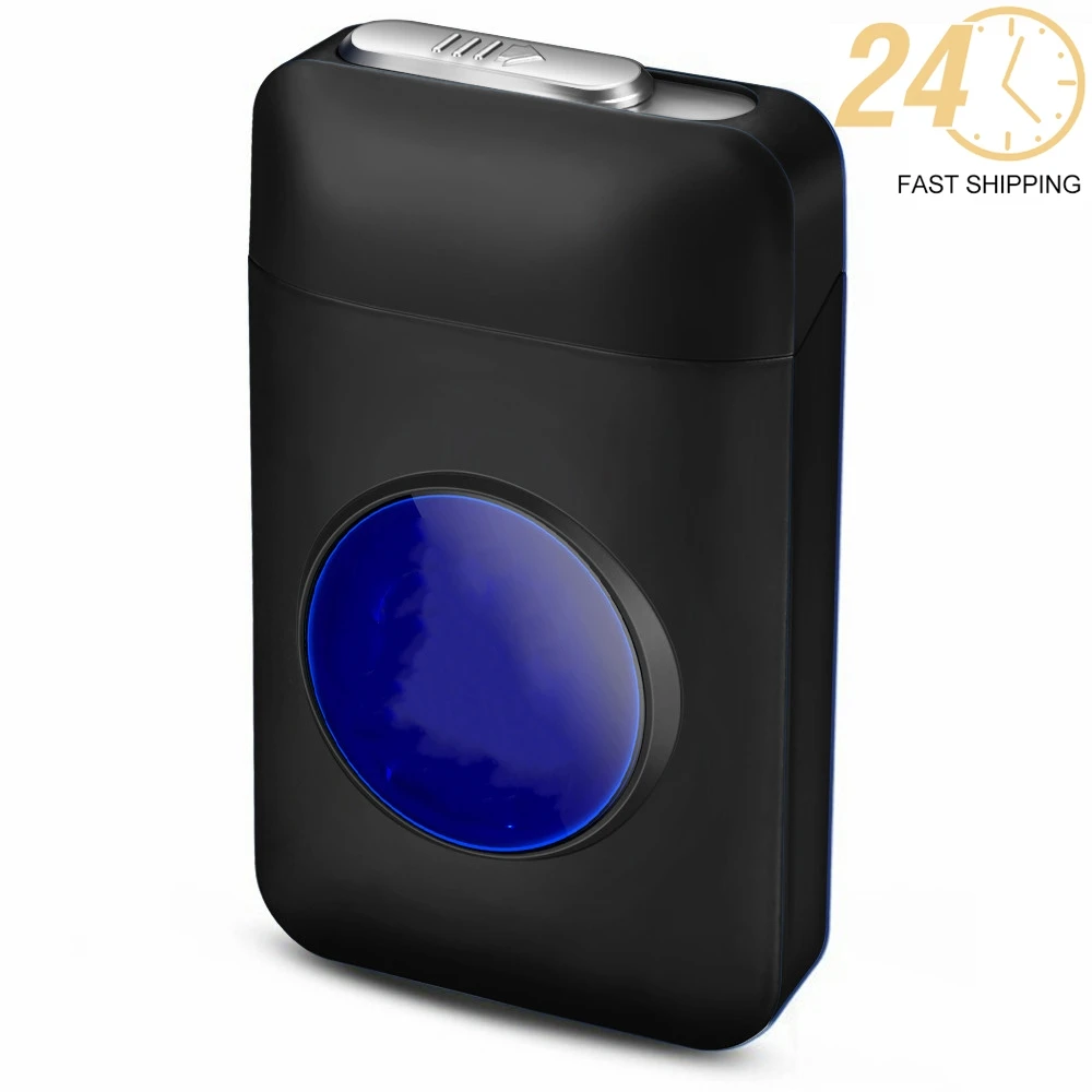 

Creative Cigarette Box Lighter Portable Outdoor Windproof Lighter USB Charging LED Display Cigarette Accessories Men's Gift