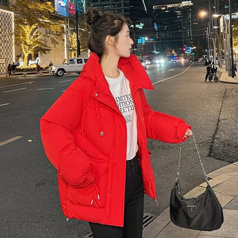 Пуховое пальто из хлопка Женская длинная теплая куртка с хлопковой подкладкой