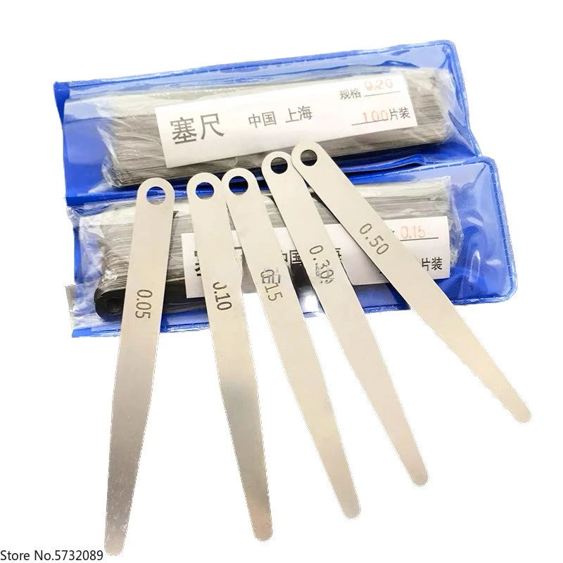 Цельный щуп Shenshen манометр зазора 0 02 03 04 05 06 15 прокладка длина 100