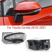 for toyota corolla 2019 2020 2021 car outside rear view mirror indicator lamp wing door side mirror turn signal light
