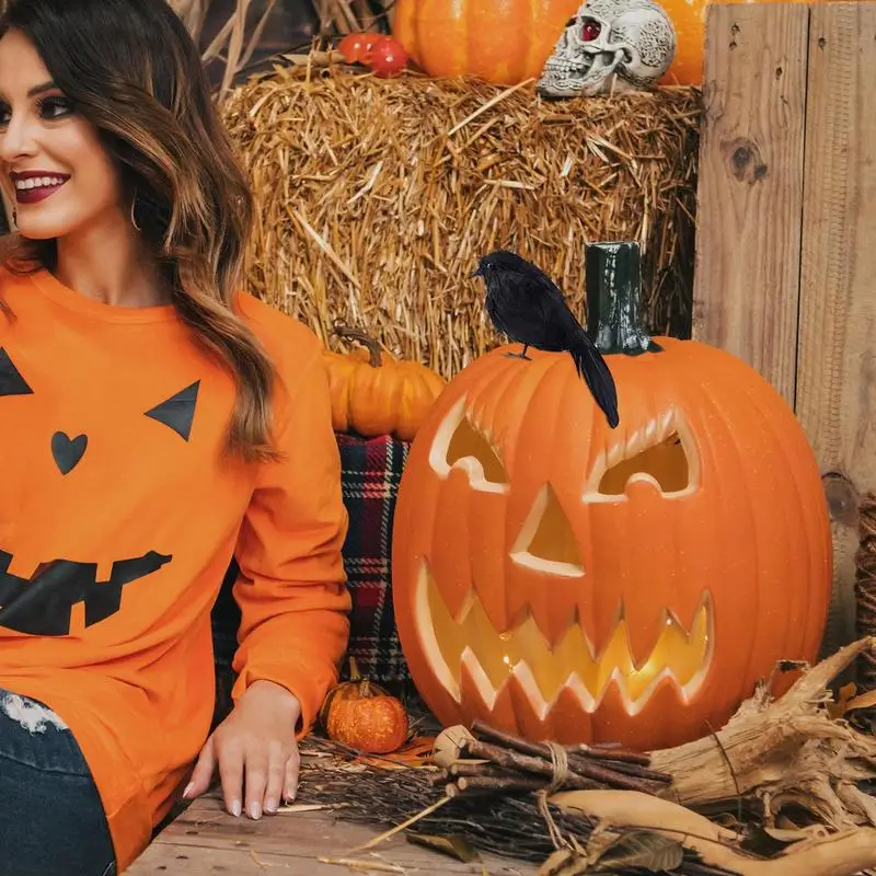 Реалистичная Черная Ворона Реалистичные Вороны Декор Хэллоуина 6 3 дюйма Тыква