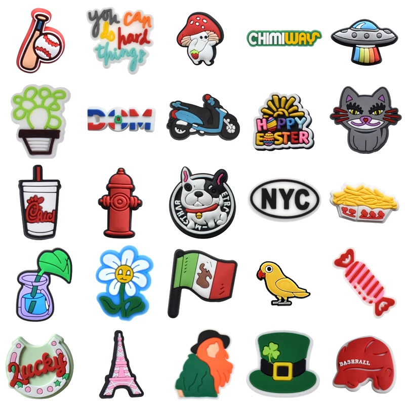 

Shoe Charms Set Jeans Decorations for Crocs Shoes Accessories Men Gifts Para Pins Packs Girl Boy Kids Women Charm Wholesale Bulk