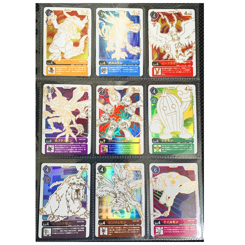 9 шт./компл. Digimon цифровые монстры игрушки хобби коллекционная игра книга