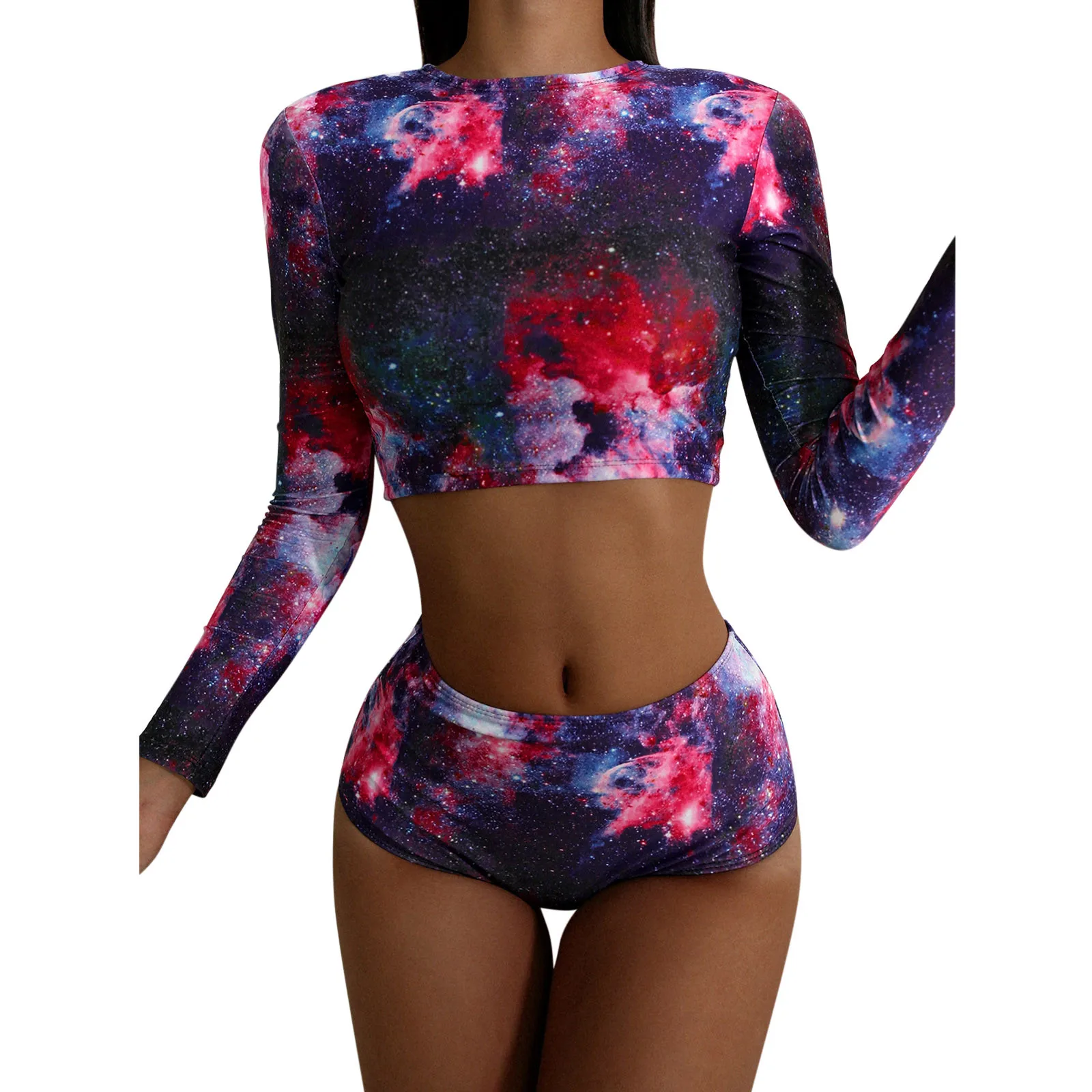 Женский Двухсекционный Купальник Со Звездами Пляжная Одежда
