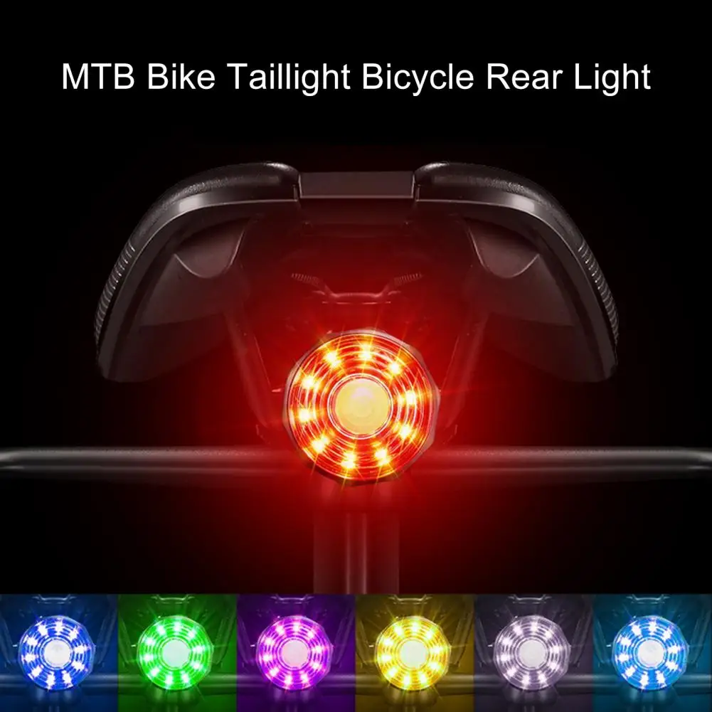 

Rear Cycling Light 1 Set Abrasion Resistant Waterproof ABS Road Bike Intelligent Tail Light Bicycle Accessories