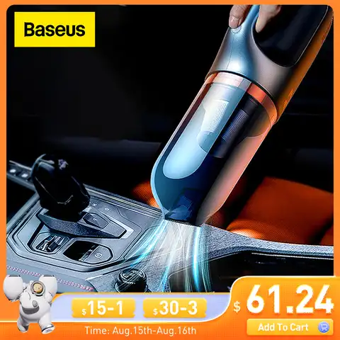 Пылесос автомобильный Baseus A7, 6000 па, 500 мл