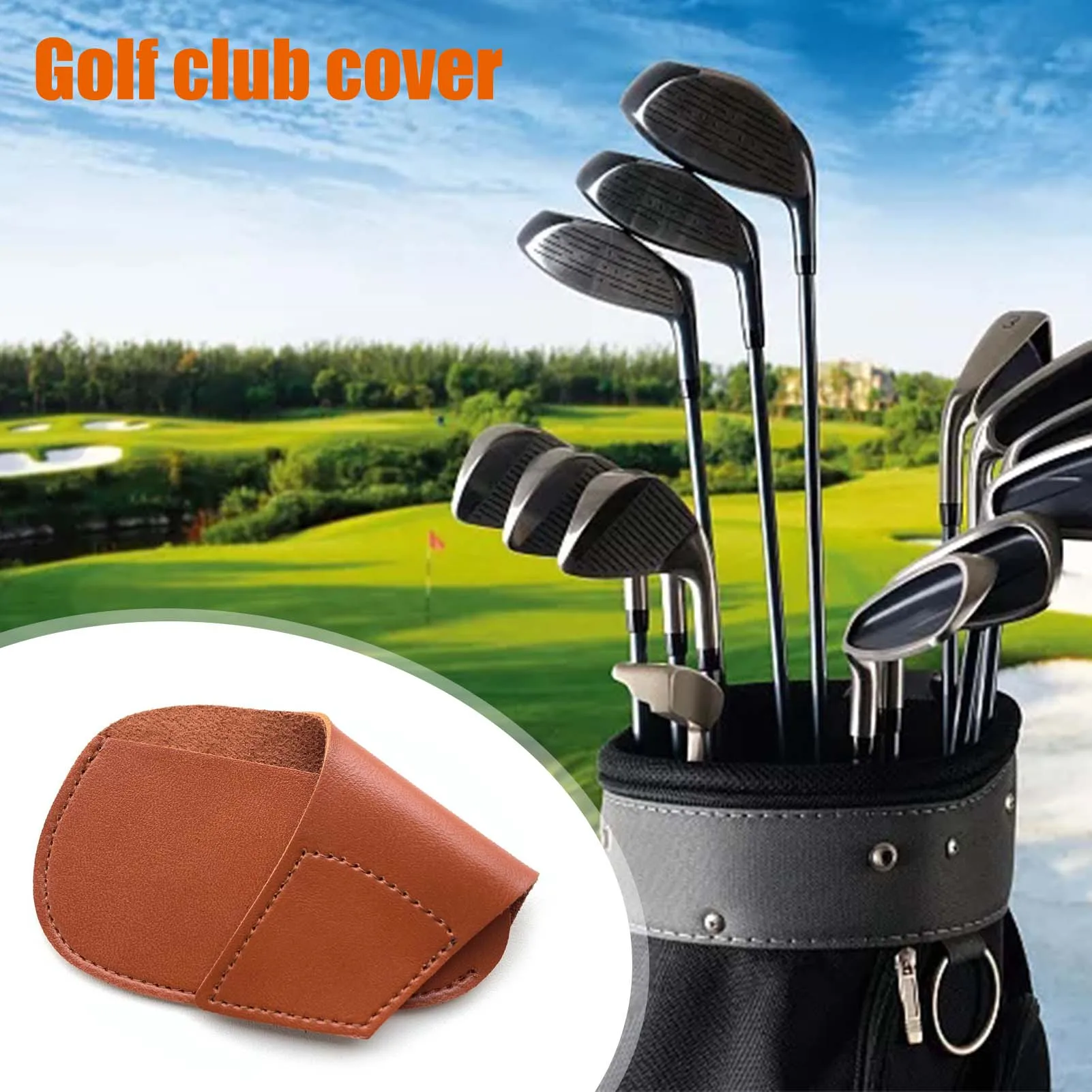 Кожаный головной убор для гольф-клуба металлические головные уборы гольфа чехлы