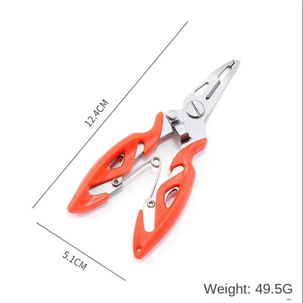 1 шт. рыболовные плоскогубцы из нержавеющей стали с изогнутым ртом