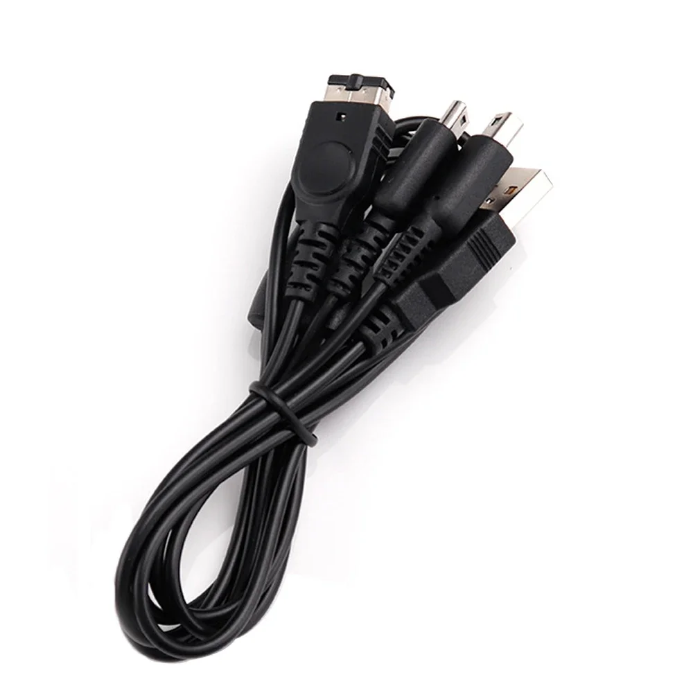 50 шт. 3 в 1 USB-кабель для зарядки шнур питания 2 м консоли NDSI NDSL GBA SP