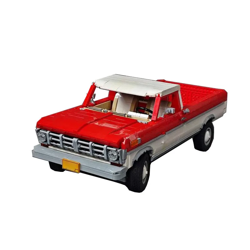 Детали для сборки суперкара MOC-136887 F100 1972 сращивающийся строительный блок модель