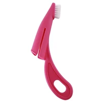 pet finger toothbrush flexible bristles for cleaning teeth thumb gloves design non toxic and tasteless rubber material