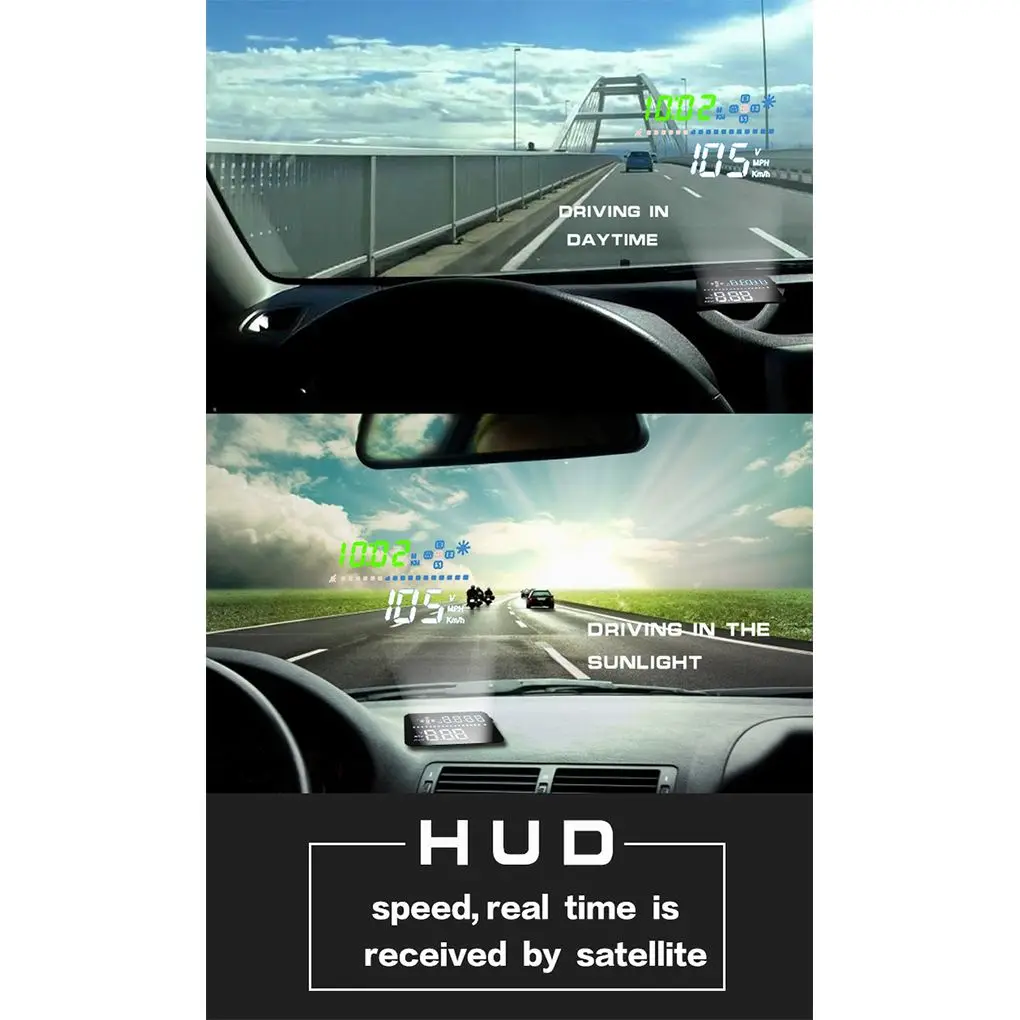 Автомобильный проектор скорости A3 3 5 дюймов GPS HUD проекционный дисплей на