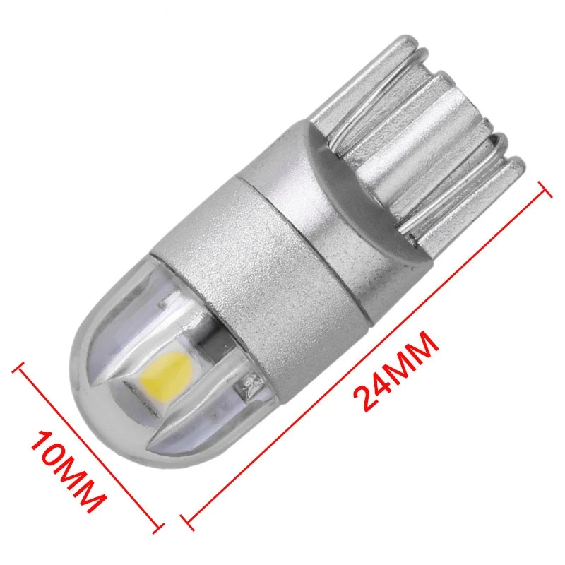 2 шт. W5W T10 SMD 3030 светодиодные лампы супер яркие белые для автомобиля наружные