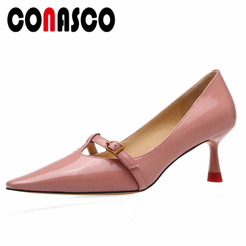 

CONASCO New Brand Classic Sexy Women Spring Summer Hollow Out Design High Heels Office Basic Party Prom Wedding Shoes women