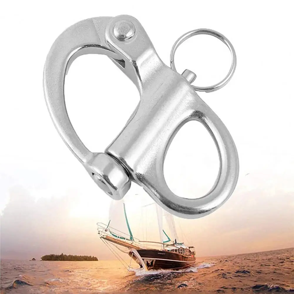 

Swivel Snap Buckle Sturdy Swivel Shackle Stainless Steel Corrosion-resistant Useful Quick Release Hook Buckle