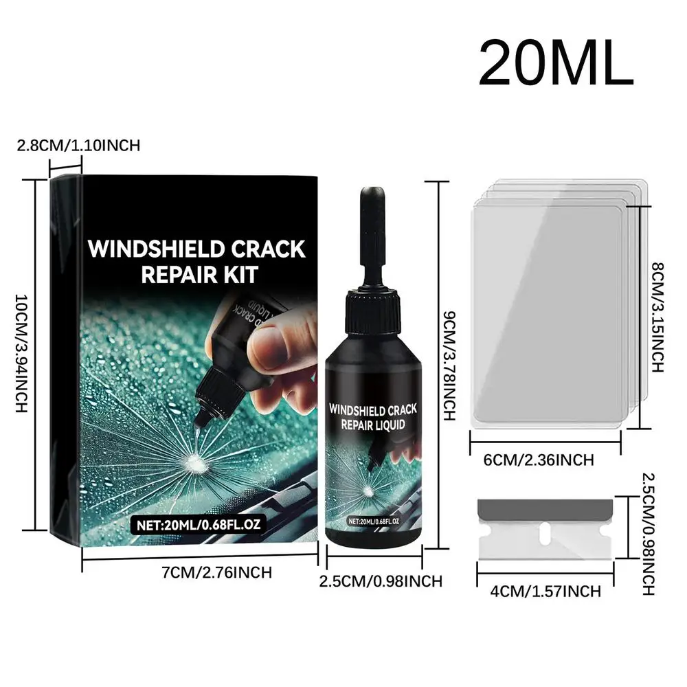 

Набор Для Ремонта Трещин На Лобовом Стекле Автомобиля, Нано-жидкость Для Удаления Царапин