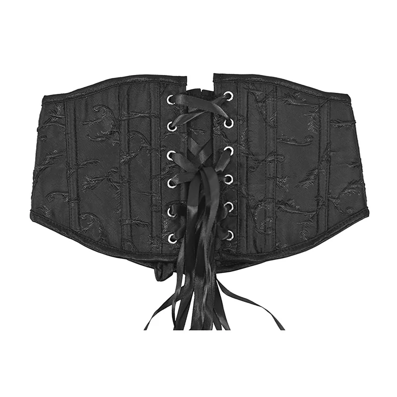 

Body Shaper Push Up Corset Womens Sexy Underbust Bustier Waist Cincher Retro Lace-up Tied Corset Tank Tops Drop Shipping