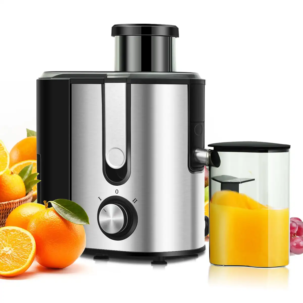 

Juicer Machine Juicer Extractor Dual Speed w/ 2.5'' Feed Chute