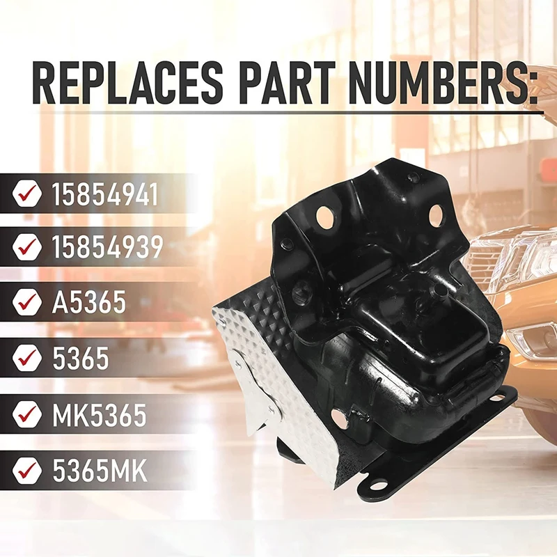 

Engine Mount With Heat Shield For Chevy Cadillac GMC Vehicles 07-14 Escalade Silverado Replaces Yukon 15854941