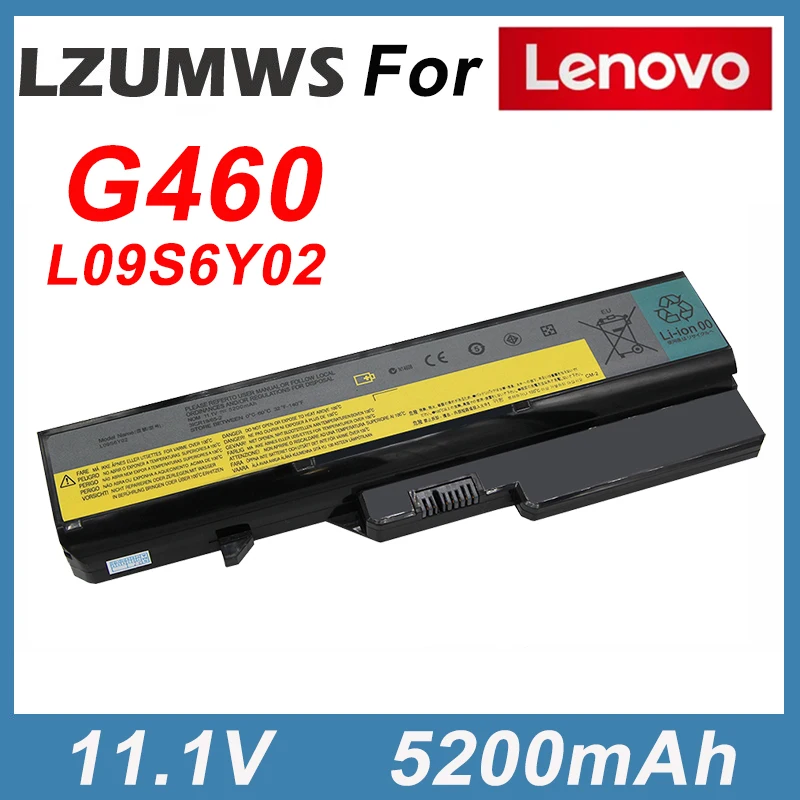 

LZUMWS 11.1V 5200mAh For Lenovo IdeaPad B470, B470A, B470G, B570, B570A, B570G, G460, G460e, G465, G470, G475 Laptop Battery