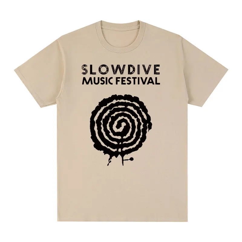 

Slowdive Music Festival Vintage T-shirt Cotton Men T shirt New TEE TSHIRT Womens tops