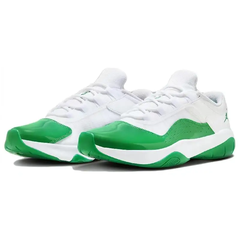Женские кроссовки Nike Jordan 11 низкие белые Lucky Green DV2629-131