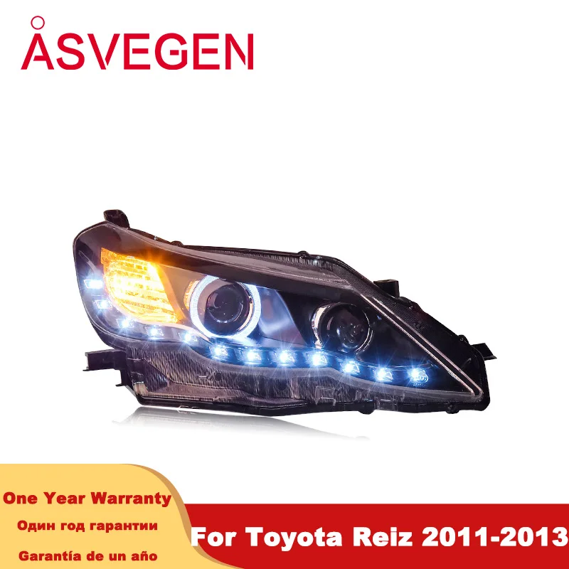 

Car Lights For Toyota Reiz Mark X Headlight 2011-2013 LED Daytime Running Light Turn Signal Lamps Low High Beam