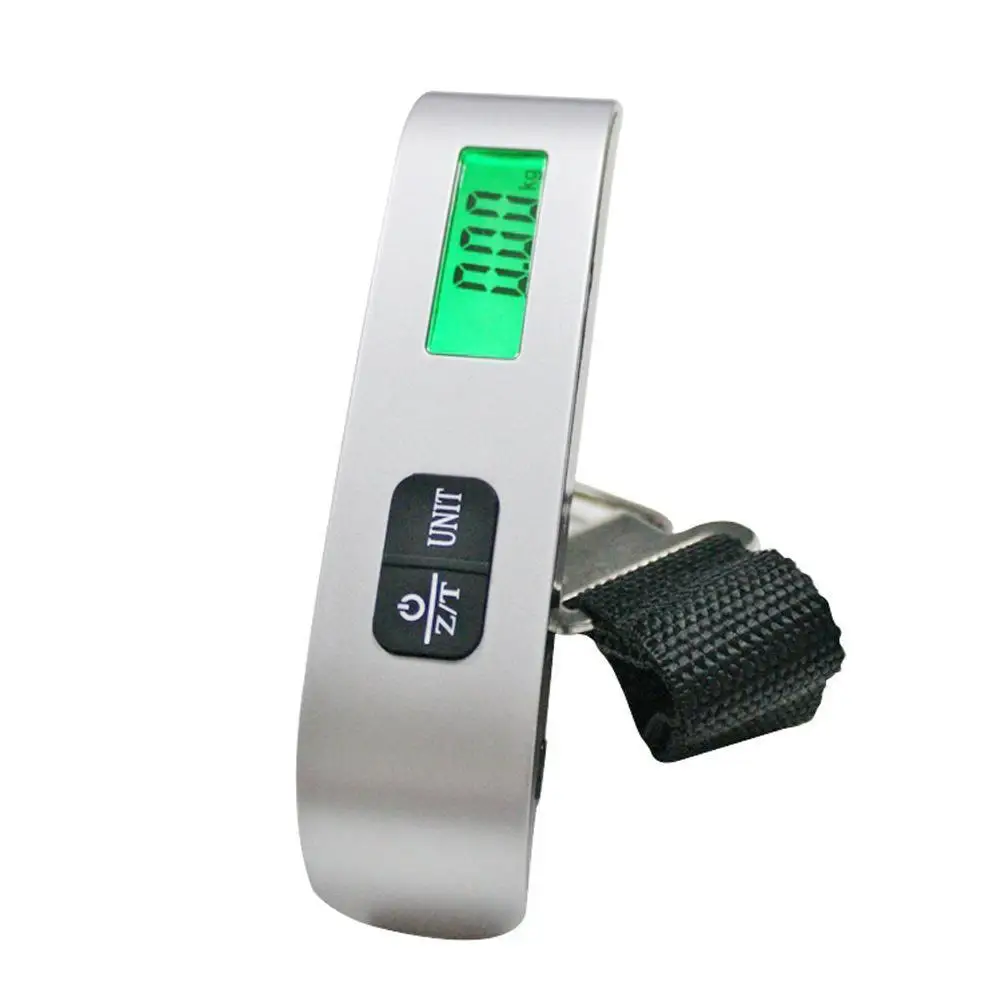 

50kg 10g LCD Digital Electronic Luggage Scale Portable Suitcase Scale Handled Travel Bag Weighting Fish Hook Hanging Scales