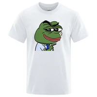 frog in formal wear printing male t shirts oversized fashion clothing breathable cool t shirt men summer crewneck tee shirts