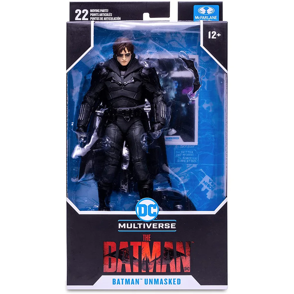 

Фигурка Бэтмена Mcfarlane разблокированная, фигурка из фильма «Бэтмен» 7 дюймов с аксессуарами, Игрушечная модель, подарок, оригинал
