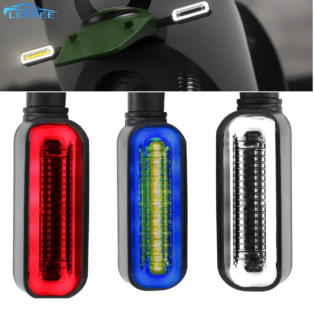 

Universal DRL Flowing Water Signals 12 LED Signal Lamp Motorcycle Turn Signal Lights 2 in 1 Blinker Tail Lamp