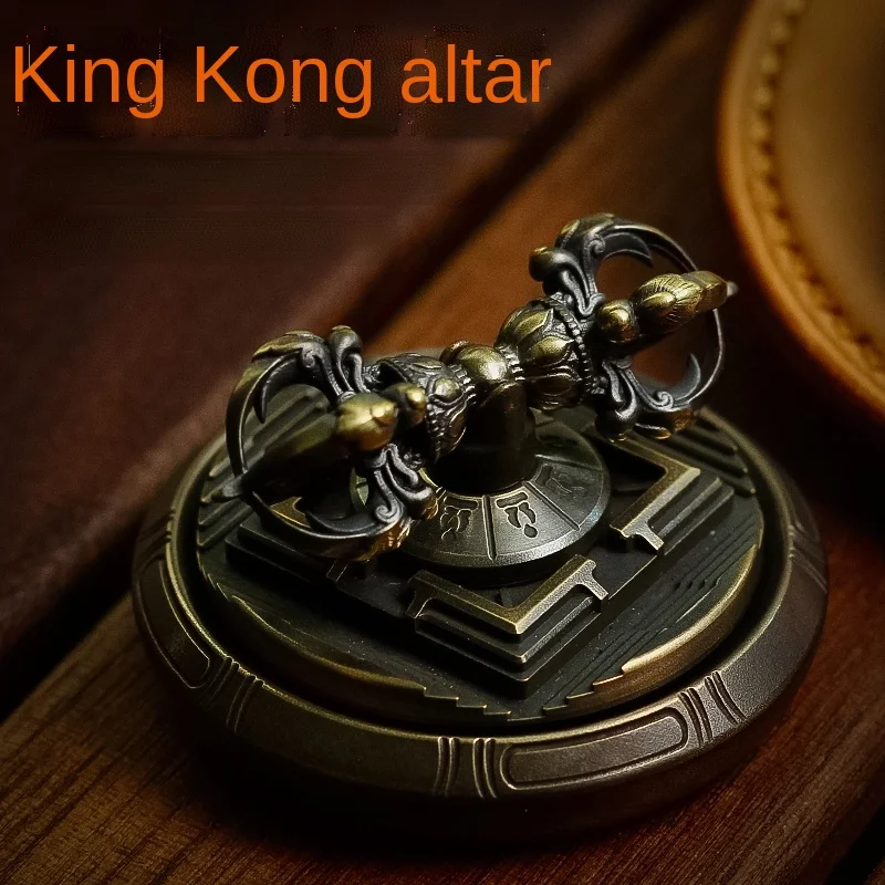 King Kong Sacrificial Altar Desktop Fingertip Gyro EDC Joint Adult Pressure Relief Toy enlarge