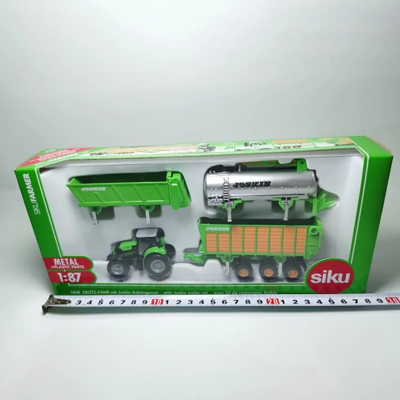 

Diecast 1:87 Scale German Siku 1848 Tractor Agricultural Machinery Set Alloy Vehicle Model Collectible Boy Toy Gift