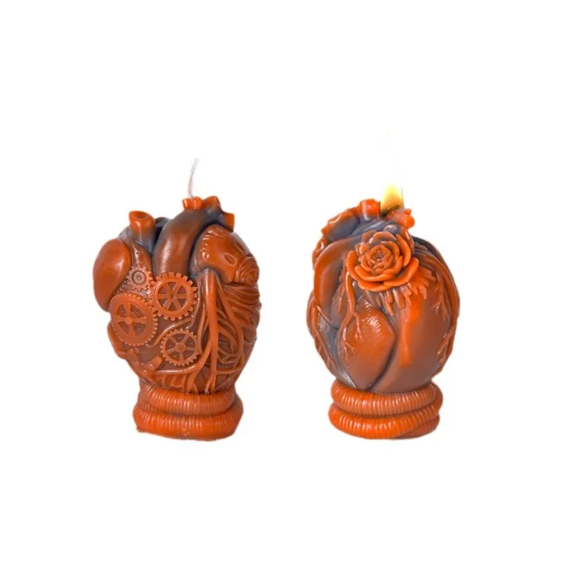 Механическая форма для ароматерапии в форме сердца череп Хэллоуин креативная