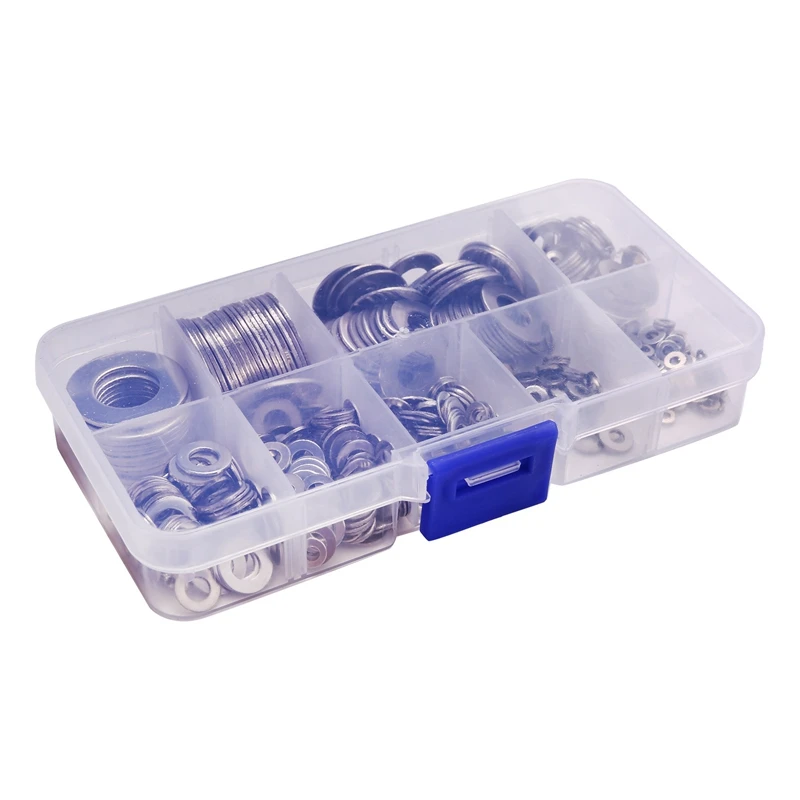 

Плоский комплект шайб из нержавеющей стали 580 шт., 9 размеров-M2 M2 M2, 5 M3 M4 M5 M6 M8 M10 M12